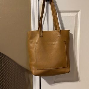 Portland leather goods crossbody tote
